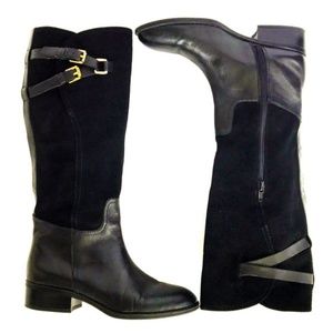 RALPH LAUREN MAREN Knee High Premium Leather Boots